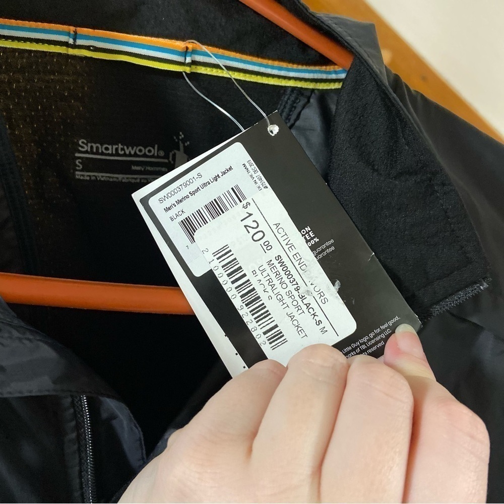 Smartwool Merino Sport Ultra Light Jacket Size Small Men’s NWT - Picture 5 of 6